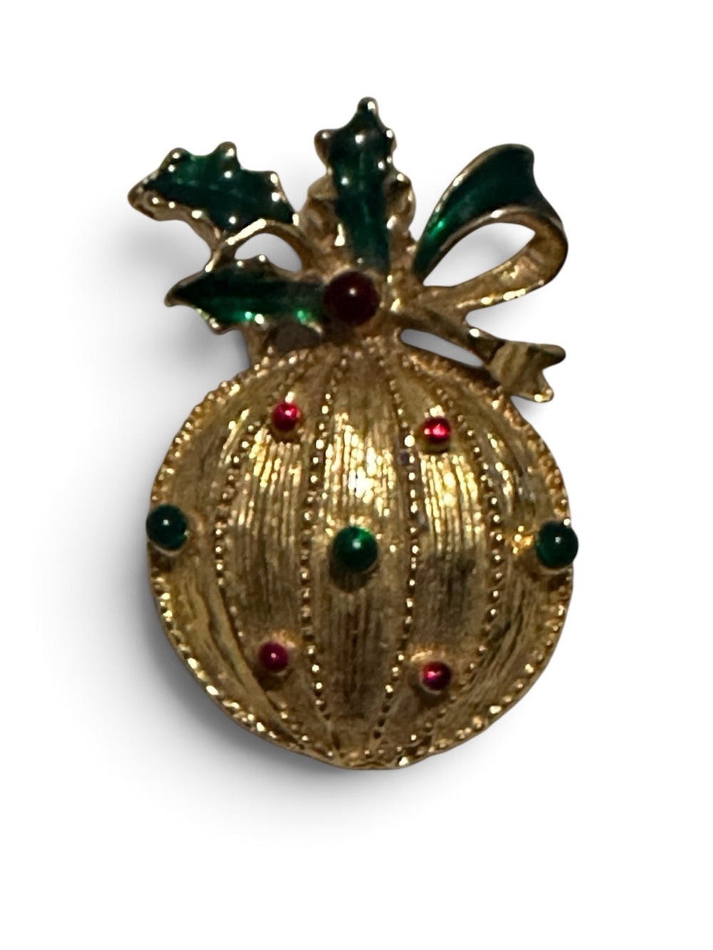 Vintage Gerry’s Christmas Ornament Holly Brooch